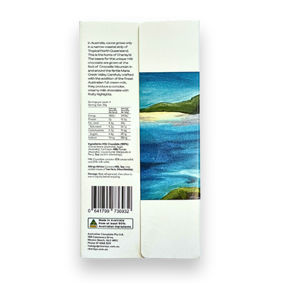 Crocodile Mountain MILK Chocolate, Single Origin Australian grown and made
